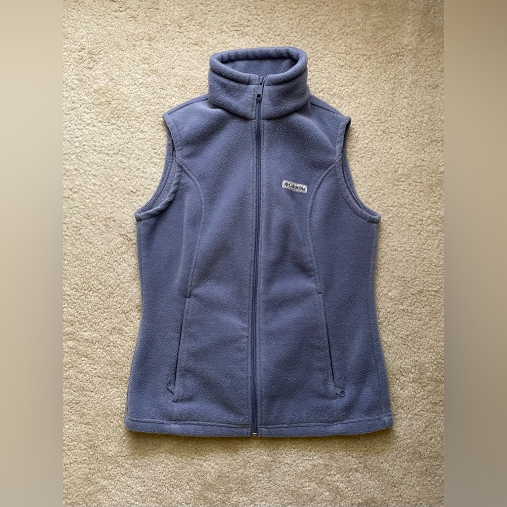 Women’s Columbia Fleece Zip Vest Purple
Small